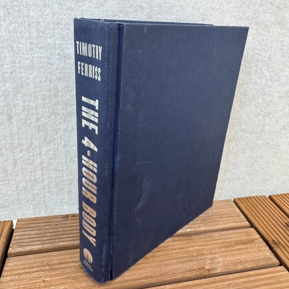 The 4-Hour Body Timothy Ferriss Hardcover Navy Blue Crown Archetype Fitness Book